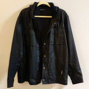 Black Waxed Canvas Jacket XL Jack Threads